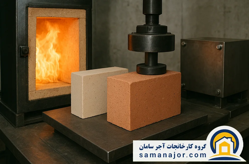 تحلیل عملکرد انواع آجر شاموتی در برابر حرارت و فشار