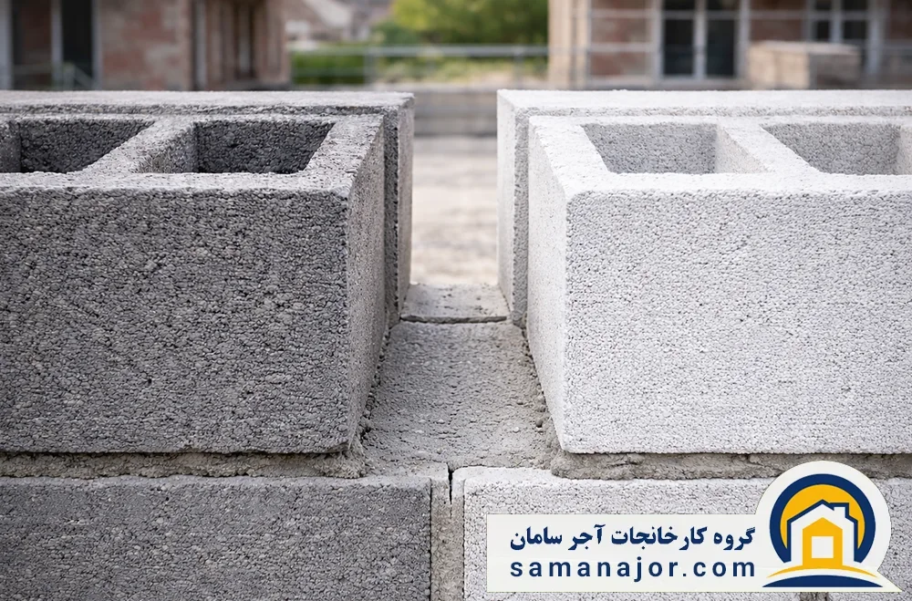 تفاوت بلوک سیمانی و بلوک سبک در عایق کاری ساختمان