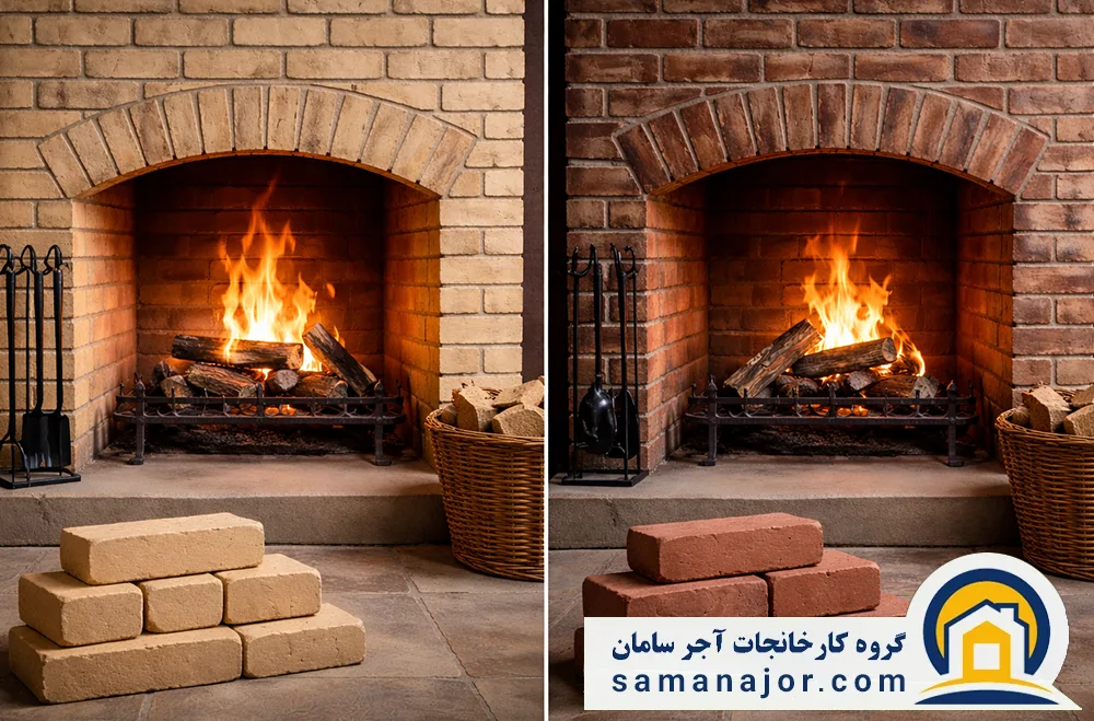 کدام آجر برای شومینه مناسب&zwnj;تر است: آجر شاموتی یا آجر انگلیسی؟